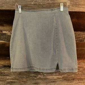 Jean mini skirt